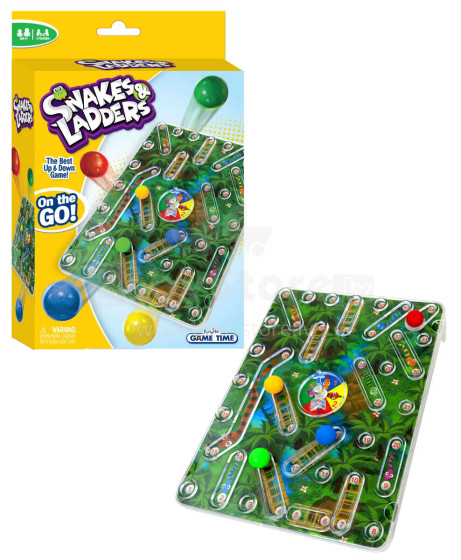 FUNVILLE GAMES spēle Čūskas un kāpnes 3D, ceļojumu versija, 61145