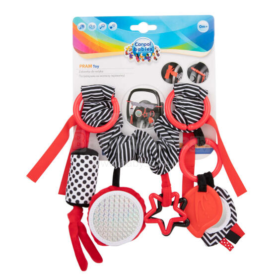 „CANPOL BABIES“ pakabinamas žaislas „Sensory Toys“, 68 / 071_red