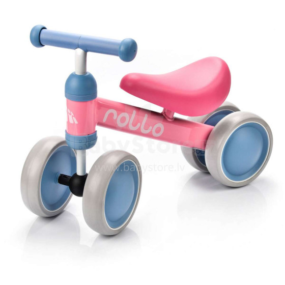„Meteor® Balance Bike Rollo Art.22636 Pink“ motoroleris vaikams su metaliniu rėmu