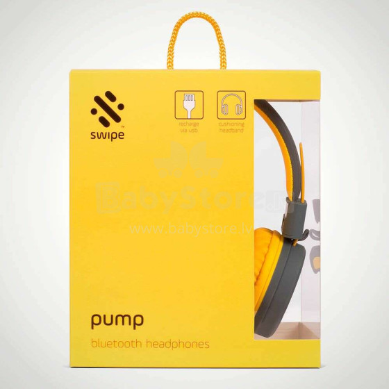 Pump Bluetooth Austiņas Yellow, SW-04FREEY