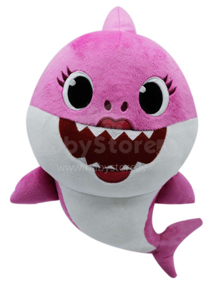 SMART PLAY BABY SHARK Mīkstā rotaļlieta ar skaņu- Momy Shark, 35 cm