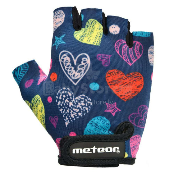 Meteor Gloves Junior Hearts Art.129657 Velo cimdi (XS-M)