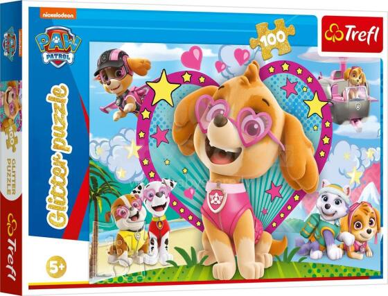 Trefl Paw Patrol Art.T-1443 Dėlionė „Letenų patrulis“, 100 detalių.