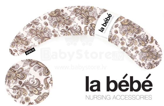 „La Bebe ™ Moon“ motinystės pagalvė Art.12977 „White Dots“ didelė pagalvė nėščioms moterims su silikoniniu sinteponu, 195cm