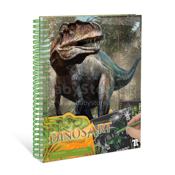 DINOSART radošuma komplekts Scratch & Sketch, 15201