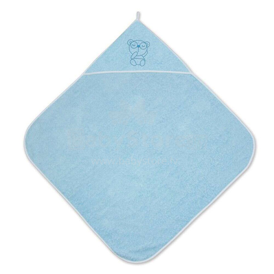 Lorelli Bath Towel  Art.20810200004 Blue   Детское хлопковое полотенце с капюшоном 80x80 см