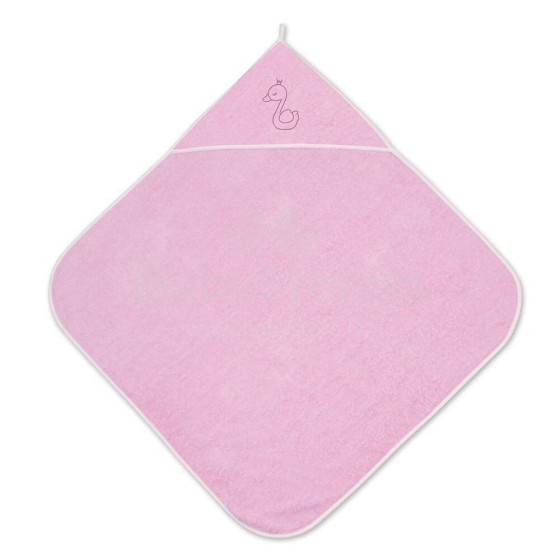 Lorelli Bath Towel  Art.20810200005 Pink  Vaikiškas medvilninis rankšluostis su gobtuvu 80x80
