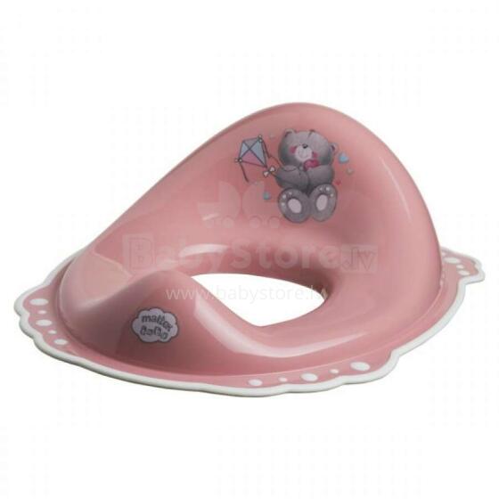 Maltex Trainer Seat Bears  Art.4088_42 Pink pilkos / baltos spalvos tualetinių sėdynių reduktorius