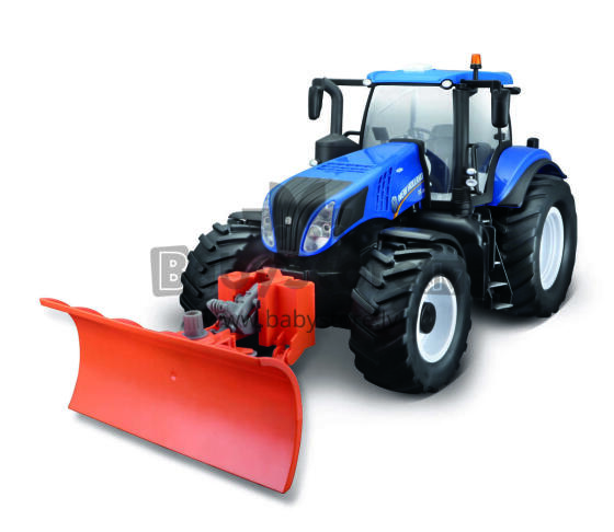 MAISTO TECH automašīnas modelis New Holland Tractor with snow plow, 82303