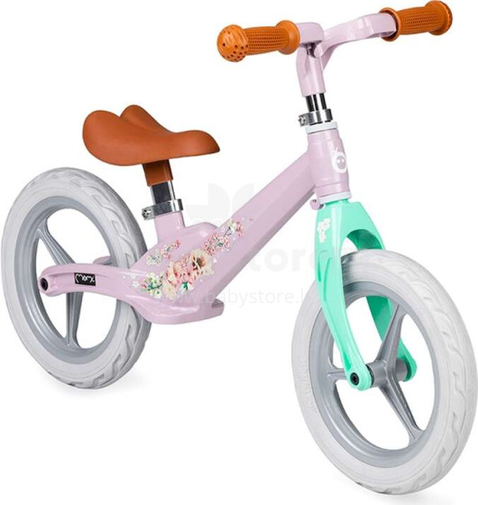 Momi Balance Bike Ulti Art.131985 Pink Flower  Детский велосипед - бегунок с металлической рамой