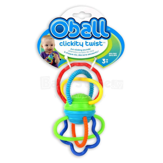 OBALL attīstošā rotaļlieta Clickity Twist, 81508