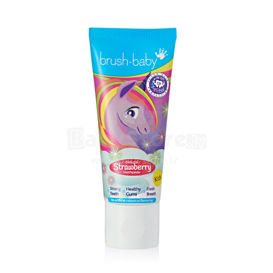 Brush Baby Toothpaste Strawberry Art.BRB029  Детская зубная паста  от 3+ лет  ,50мл