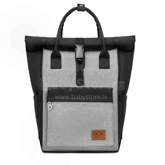 KinderKraft Moonpack Art.KAMOON00GRY0000 Black  Juoda Didelis, patogus ir stilingas krepšys motinoms