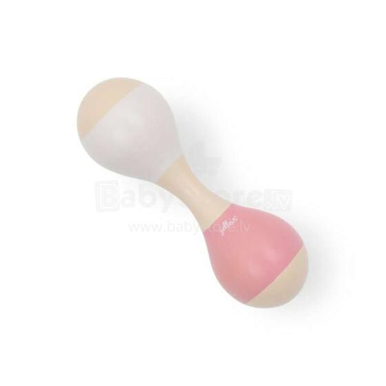 Jollein Maracas Art.119-001-66021 Pink  Muzikinės medinės žaislinės marakos