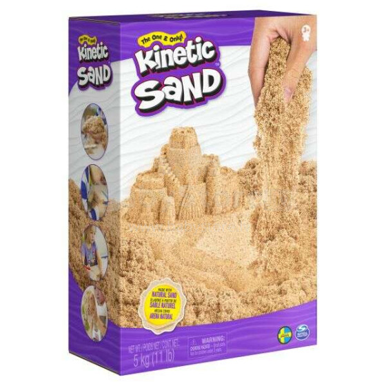 SPIN MASTER KINETIC SAND Kinētiskās smiltis, brūnas 5 kg