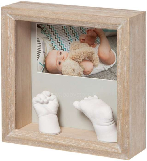 Baby Art Kit Deluxe Frame Art.3601096300   komplekts mazuļa pēdiņu/rociņu nospieduma izveidošanai