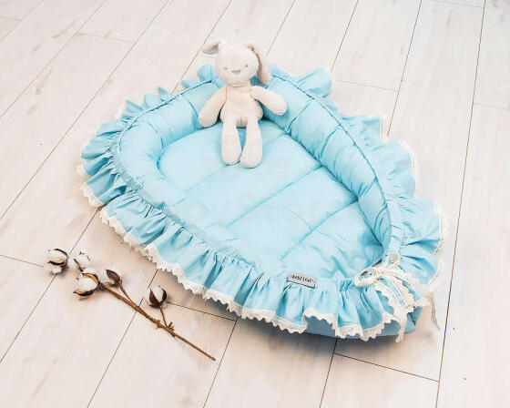 La Bebe™ Babynest Art.133389 Mint geltonos spalvos citrinos lizdas - kokonelis naujagimiams