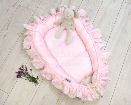 La Bebe™ Babynest Art.133391 Pink  Гнездышко – кокон для новорожденных