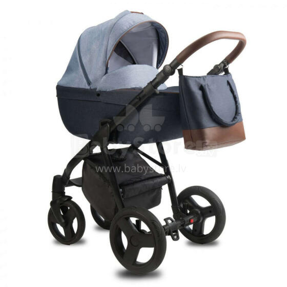Kerttu Bera Art.B5 Navy  geltonas universalus vežimėlis 2in1