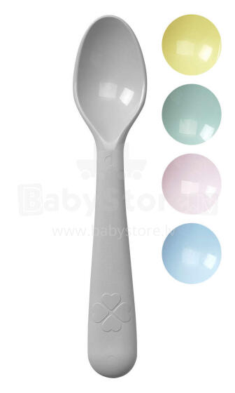 Made in Sweden Art.133711 Kids ergonomic spoon BPA free [colors in assortment] Stalo įrankių rinkinys (1 vnt.) 16cm