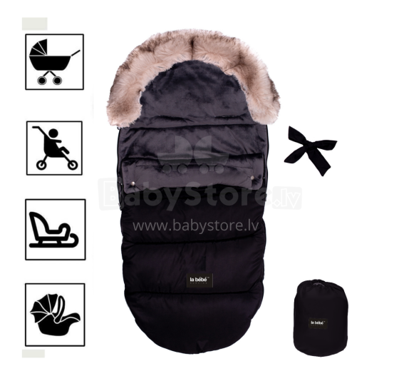 Babylove Winter Footmuff Art.83956 Universalus šiltas miegmaišis rogėms / vežimėliams