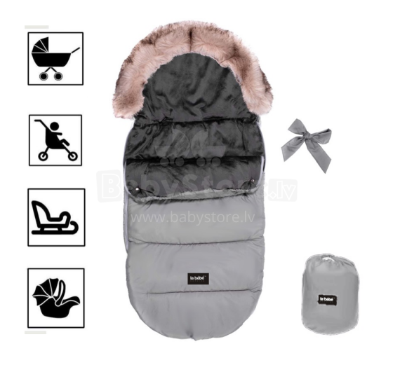 Babylove Winter Footmuff Art.83956 Universalus šiltas miegmaišis rogėms / vežimėliams