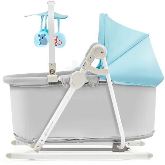KinderKraft'21 Unimo Grey 5 in 1 Art.KBUNIMUPBLU0000 Blue Vaikų supamoji kėdutė-lovelė penki viename