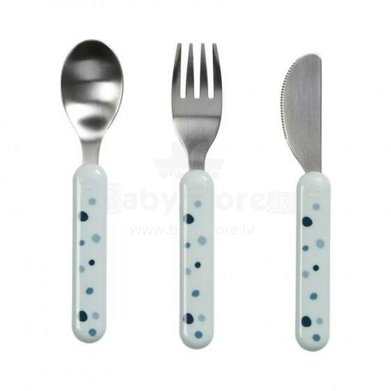 Done by Deer Cutlery Set Art.236824 Dots Blue (3 vnt.)