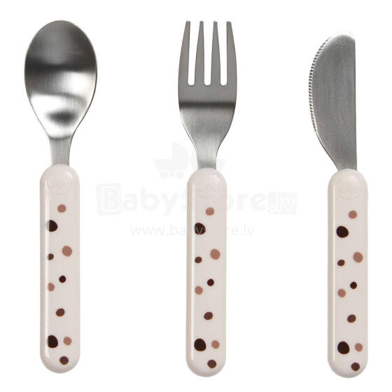 Done by Deer Cutlery Set Art.236825 Dots Powder (3 vnt.)
