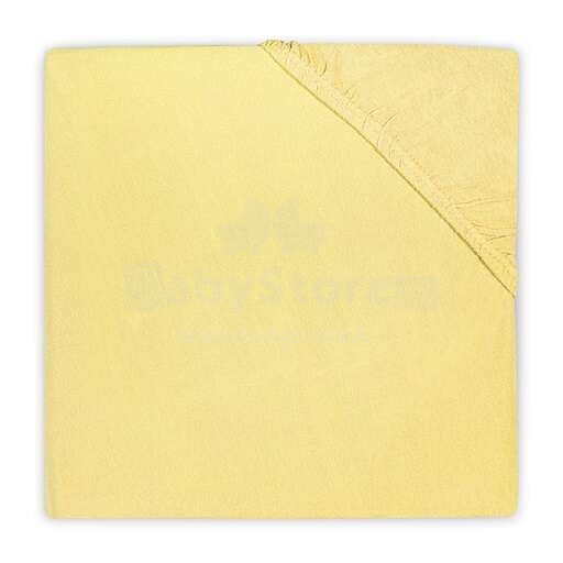 Jollein Jersey Sheet Yellow  Art.511-507-00040 palags ar gumiju 60x120cm