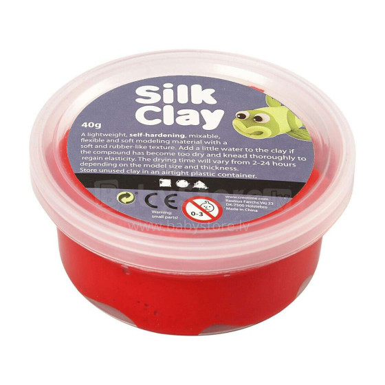 Silk Clay Art.79104 Red Zīda modelēšanas masa,40gr.