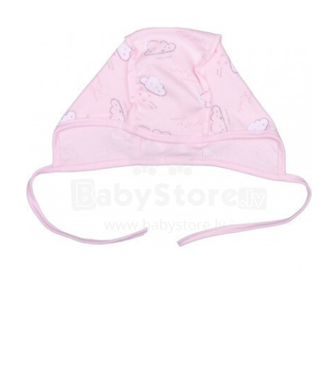 „Bembi Blue Sky Art.SHP2-000“ kūdikių medvilninė kepurėPink