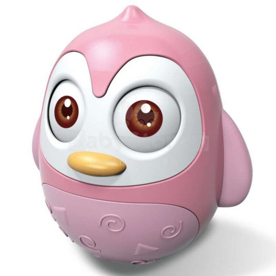 BabyMix Roly Poly Penguin Art.40054 Pink Игрушка-неваляшка Пингвин