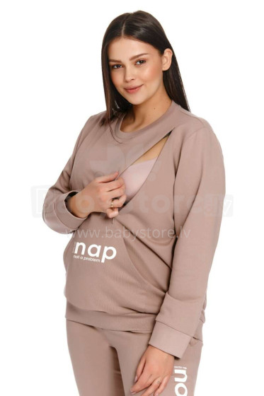 Doctornap Sweatshirt Art.DRS.4262 Beige  Толстовка/Свитшот для беременных/кормления