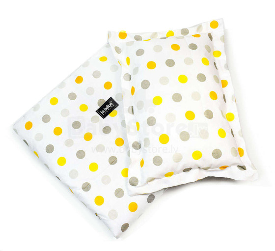 La bebe™ Minky+Cotton Set 100x75/40x25 Art.137580 Color Dots Velvet Blanket+pillow