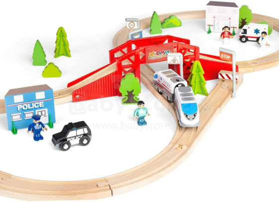 Woomax Train Art.46444  wooden train