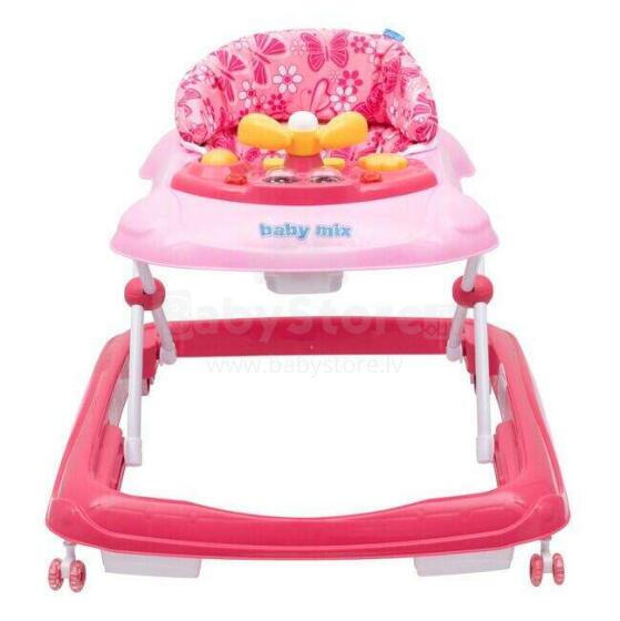 BabyMix Baby Walker Art.43567 Pink Interactive Walker“