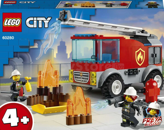 60280 LEGO® City Fire Ugunsdzēsēju automašīna ar kāpnēm