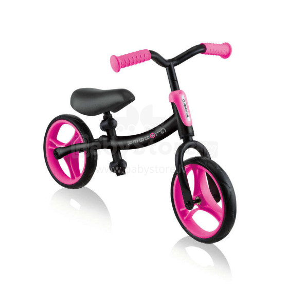 GLOBBER balansa velosipēds Go Bike, melns-neona rozā, 610-232
