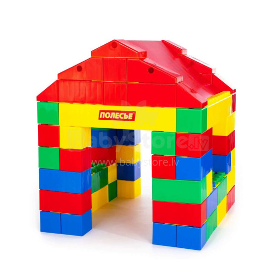 Polesie Blocks XXL Art.37473 Конструктор - Большие кубики Дом  (134 шт)
