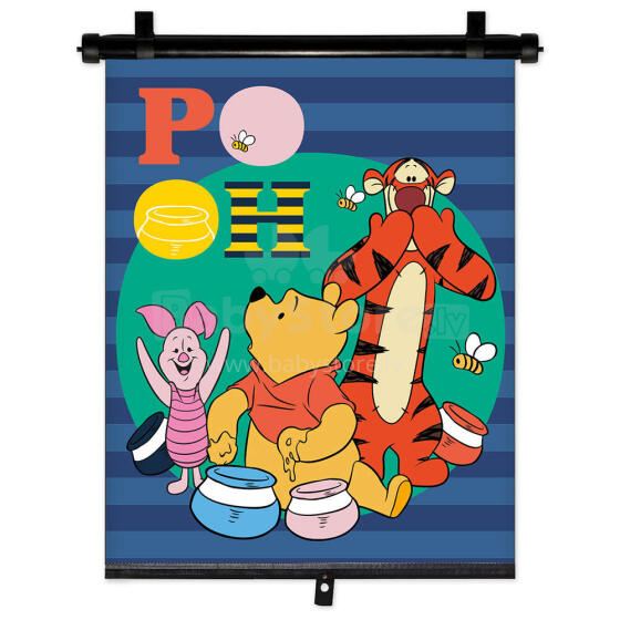 Disney Winnie the pooh Rullo Art.9347 Automobiliai žaliuzės nuo saulės 1 vnt.