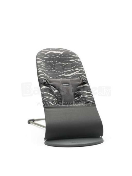 BABYBJÖRN šūpuļkrēsls BLISS, cotton, anthracite/landscape print, 006027