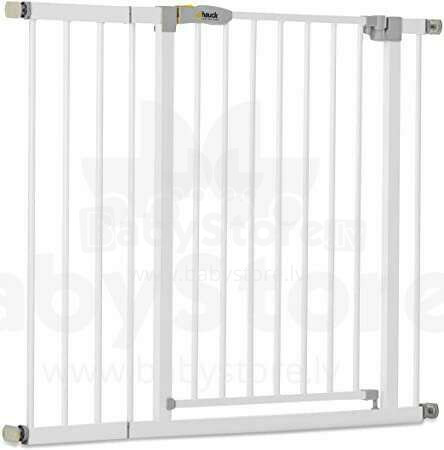 Hauck Safety Gate for Doors and Stairs Open N Stop KD incl. 21 cm Extension / Pressure Fit / 96 - 101 cm Large / Metal / White  drošības vārti