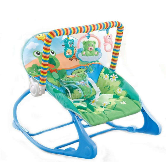 Bērnu šūpuļkrēsls, zils, 58x8,5x39 cm