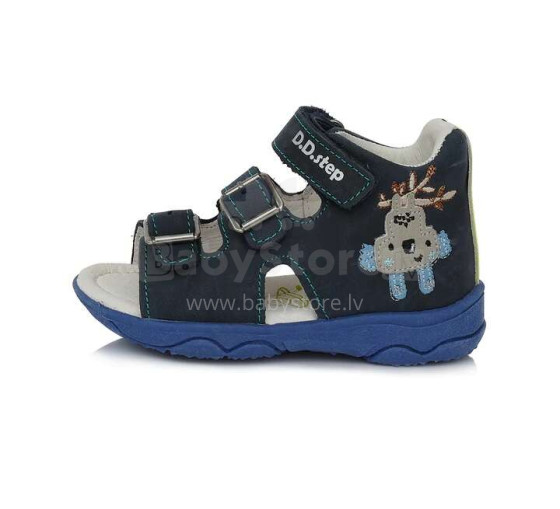 D.D.Step (DDStep) Art.AC64-307BT Blue  Экстра комфортные сандалики для мальчика (20-24)