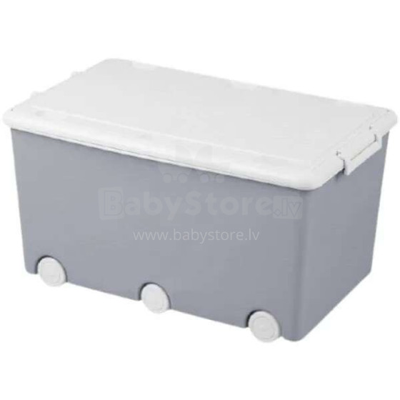Tega Baby  Art. PW-001-106 Grey Ящик для игрушек на колесиках