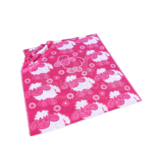 Kids Blanket Cotton  Art.G00009 Pink  Mėlynas pledas / antklodė vaikams 100x118cm, (B kokybės kategorija)