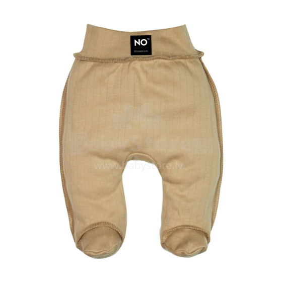 La Bebe™ NO Baby Pants Art. 9-04-221 Camel Детские штанишки с широким поясом и закрытыми пяточками из чистого хлопка