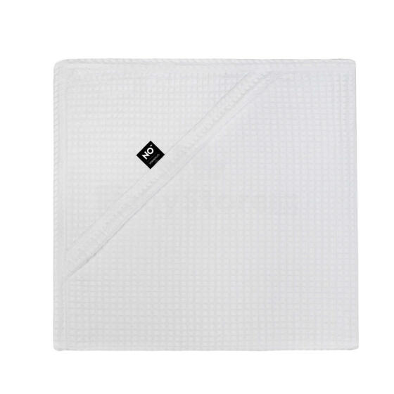 La Bebe™ NO Baby Towel  Art.141196 White  Вафельное полотенце  детское с капюшоном  75x75см