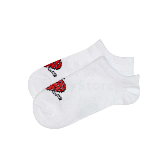 Be Snazzy Socks Art.ST-15 Детские хлопковые носочки Baltas ar zemeni